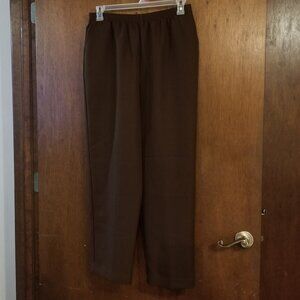 brown Alfred Dunner dressy pants